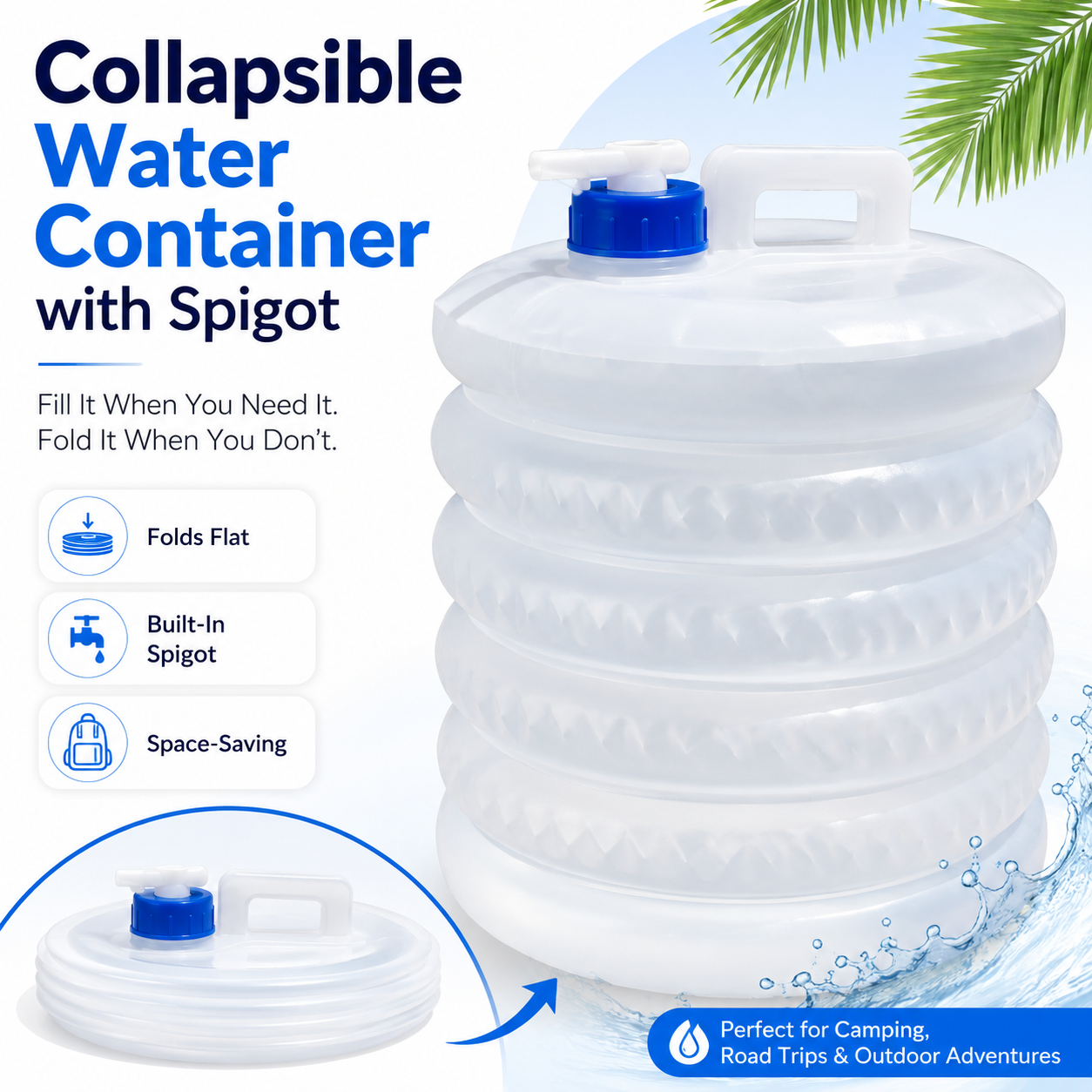 🎉 Congratulations! 💧 Get 50% OFF Your 2nd SVOZK® Collapsible Water Container with Spigot!