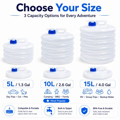 🎉 Congratulations! 💧 Get 50% OFF Your 2nd SVOZK® Collapsible Water Container with Spigot!