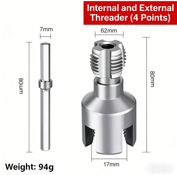 𝐑𝐄𝐁𝐘𝐈𝐏𝐎® 🔥Integrated Internal & External Pipe Threading Tool