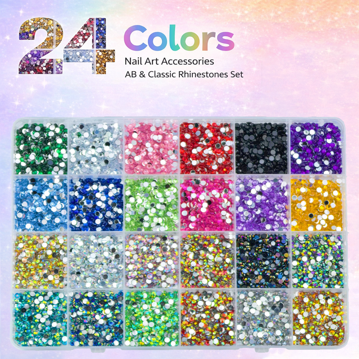 💎32,000Pcs 3mm High-Quality Resin Rhinestones for Crafts with Tweezers & Glue, Non-Hotfix Flatback Gems for Nail Art, Clothing, Tumblers, DIY Decorations