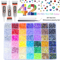 42-Color Jelly Rhinestones Set (3mm—32000 pcs)