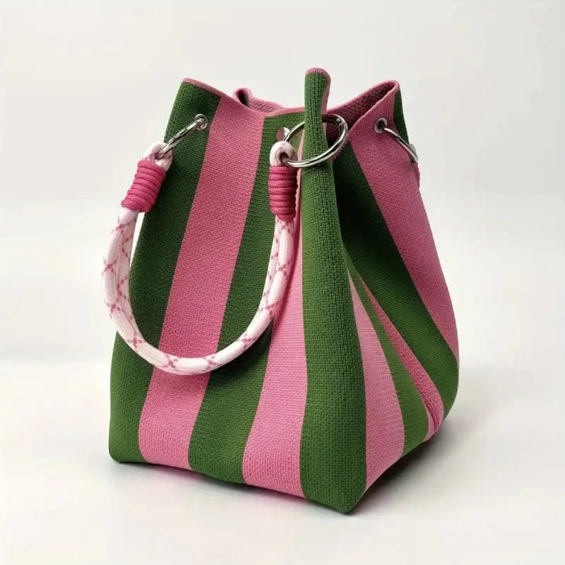 Pink & Green Stripes