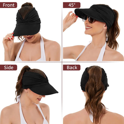 🎉 Congratulations! 🔥 Get 30% OFF Your 2nd BQODQO® Women’s UPF 50+ UV Protection Sun Visor Hat! 🎁