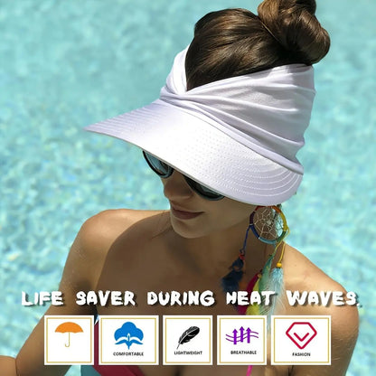 🎉 Congratulations! 🔥 Get 30% OFF Your 2nd BQODQO® Women’s UPF 50+ UV Protection Sun Visor Hat! 🎁