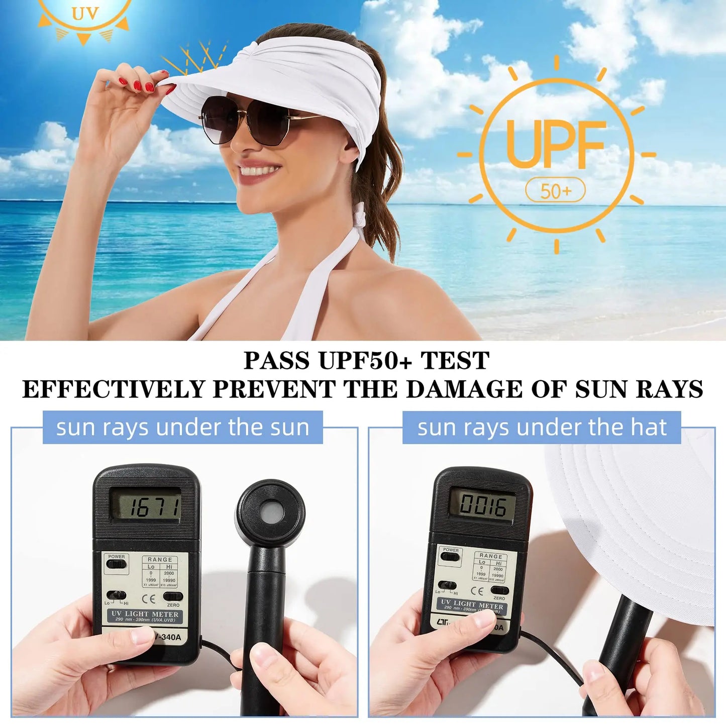 🎉 Congratulations! 🔥 Get 30% OFF Your 2nd BQODQO® Women’s UPF 50+ UV Protection Sun Visor Hat! 🎁