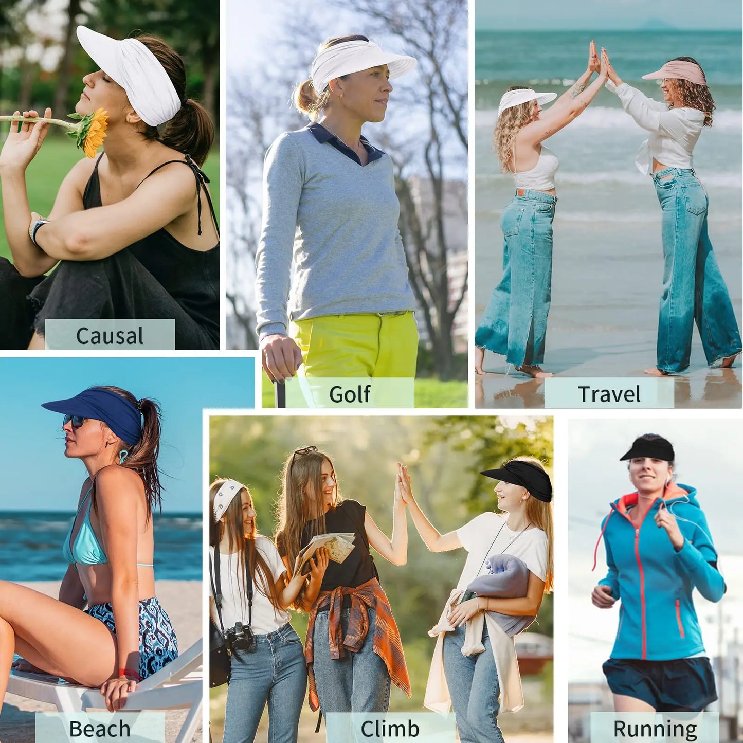 🎉 Congratulations! 🔥 Get 30% OFF Your 2nd BQODQO® Women’s UPF 50+ UV Protection Sun Visor Hat! 🎁
