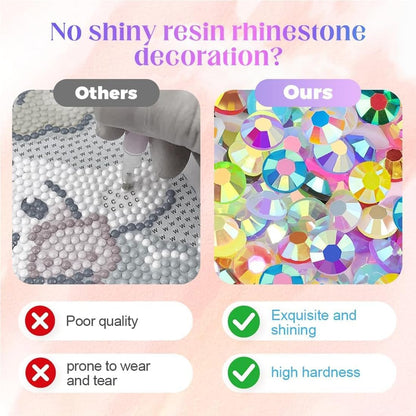 💎32,000Pcs 3mm High-Quality Resin Rhinestones for Crafts with Tweezers & Glue, Non-Hotfix Flatback Gems for Nail Art, Clothing, Tumblers, DIY Decorations