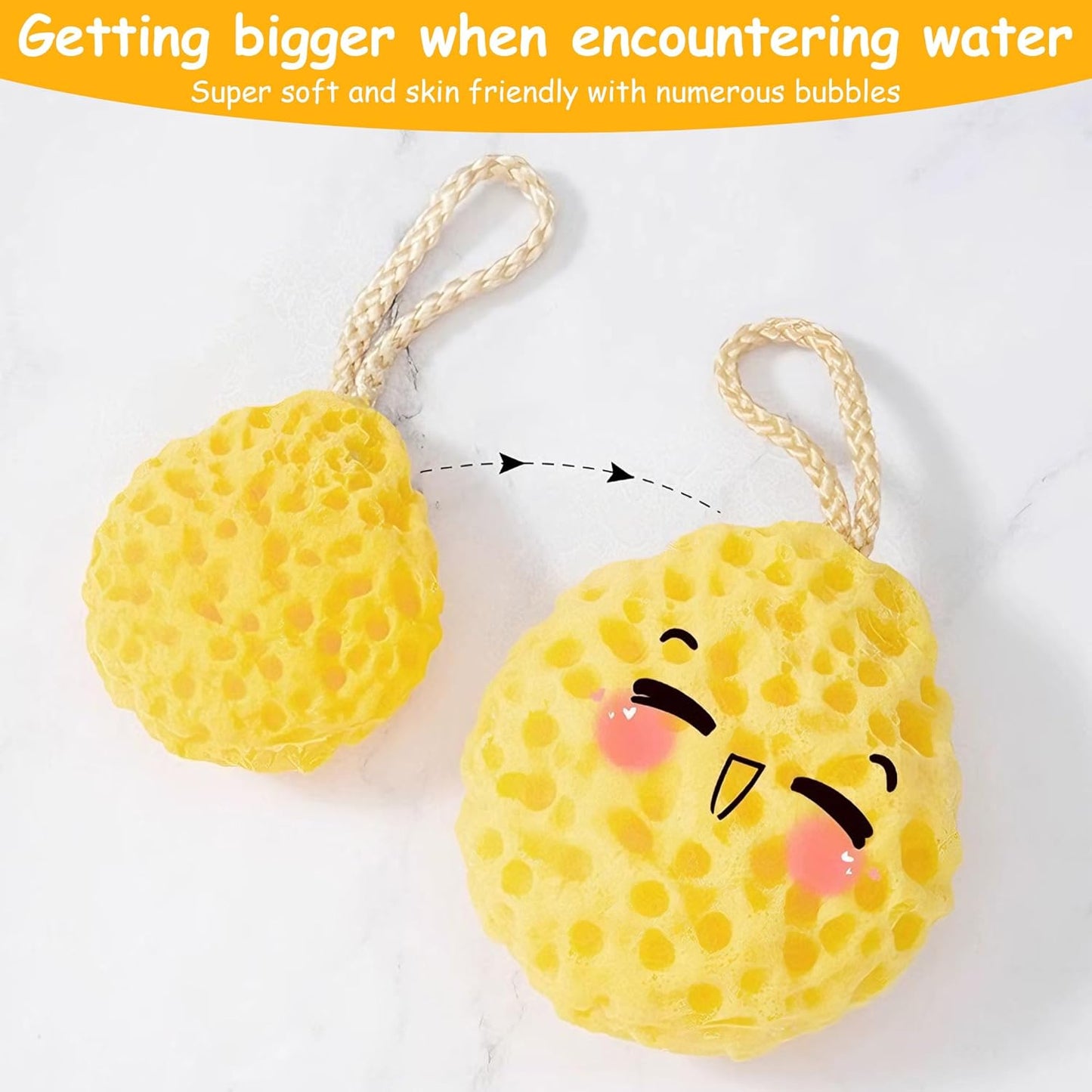 🥇🥇Honeycomb Bath Sponge for Deep Body Cleansing — Gentle Deep Exfoliation🔥🔥
