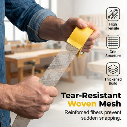 🧷 SVOZK® High-Tack Double-Sided Fabric Mesh Tape – Heavy-Duty & Residue-Free