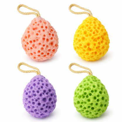 🥇🥇Honeycomb Bath Sponge for Deep Body Cleansing — Gentle Deep Exfoliation🔥🔥