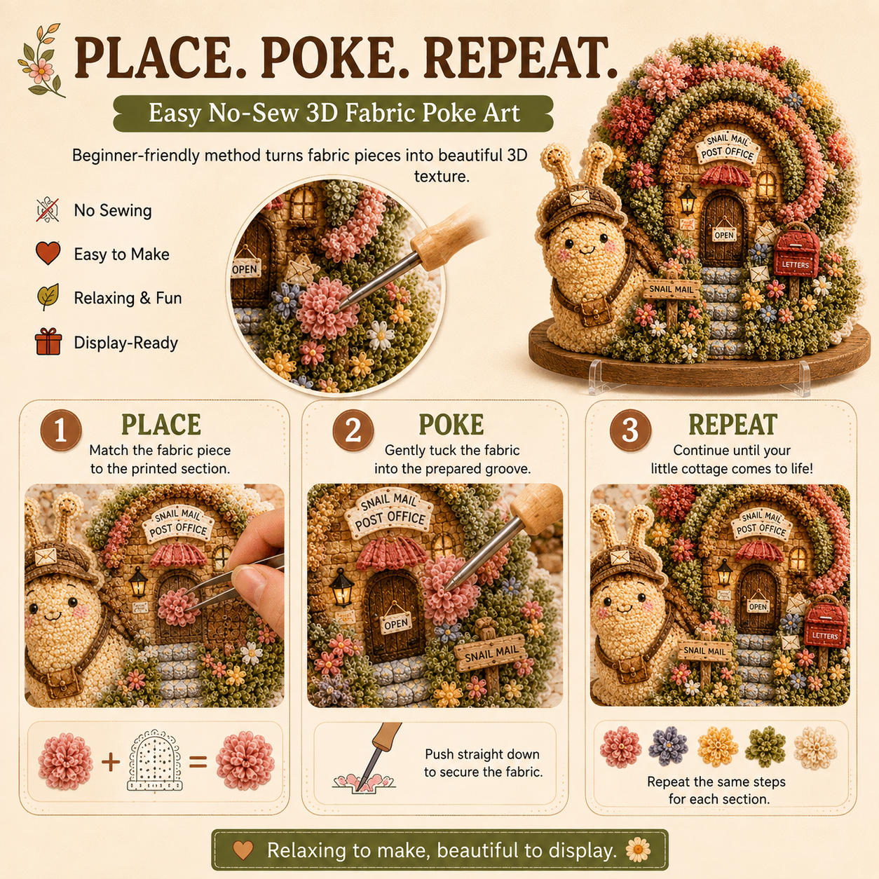 Toaimer® 3D Story Cottage Craft Kit