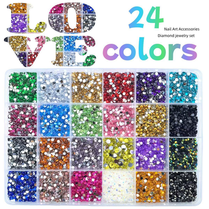 💎32,000Pcs 3mm High-Quality Resin Rhinestones for Crafts with Tweezers & Glue, Non-Hotfix Flatback Gems for Nail Art, Clothing, Tumblers, DIY Decorations