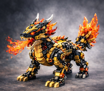 INFERNO FIRE BEAST — Premium Building Block Set (806 PCS)