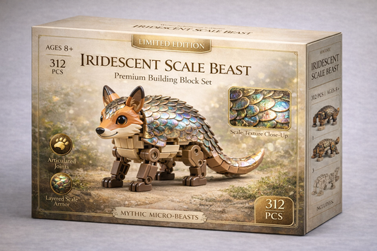 IRIDESCENT SCALE BEAST — Premium Building Block Set (312 PCS)