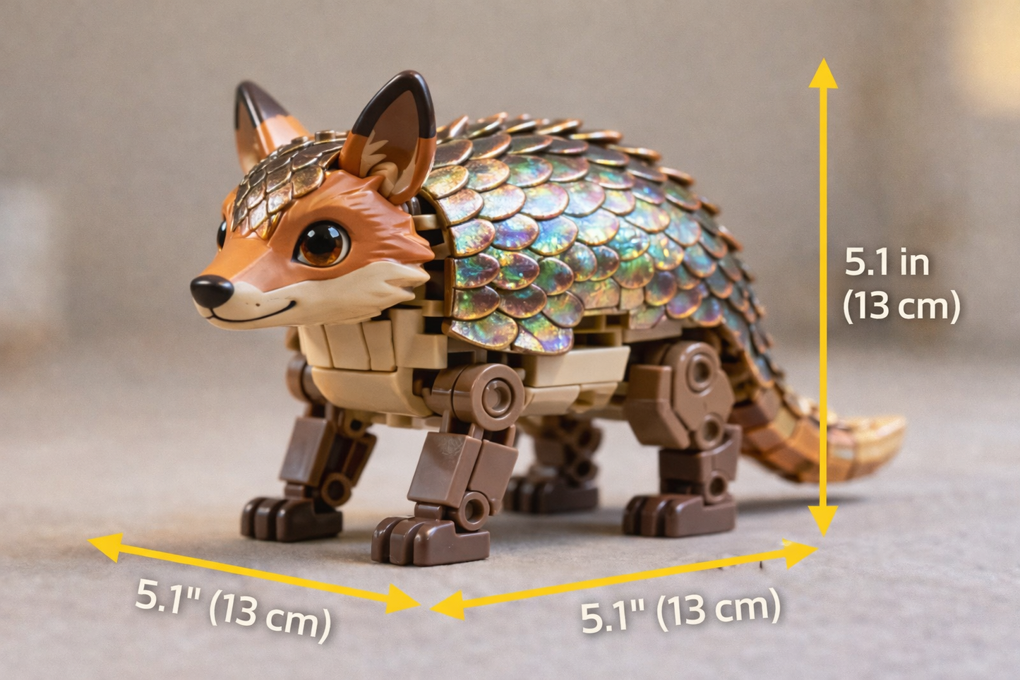 IRIDESCENT SCALE BEAST — Premium Building Block Set (312 PCS)