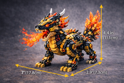 INFERNO FIRE BEAST — Premium Building Block Set (806 PCS)