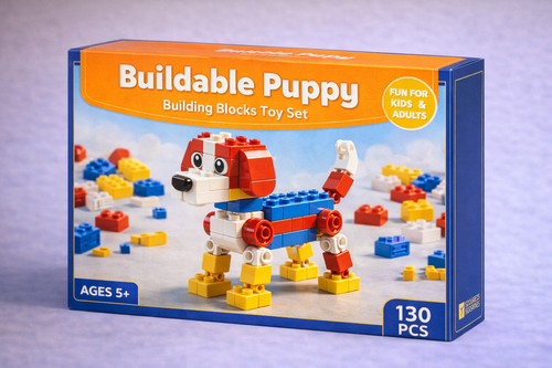 Buildable Puppy — Building Blocks Toy Set (130 PCS)