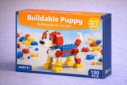 Buildable Puppy — Building Blocks Toy Set (130 PCS)