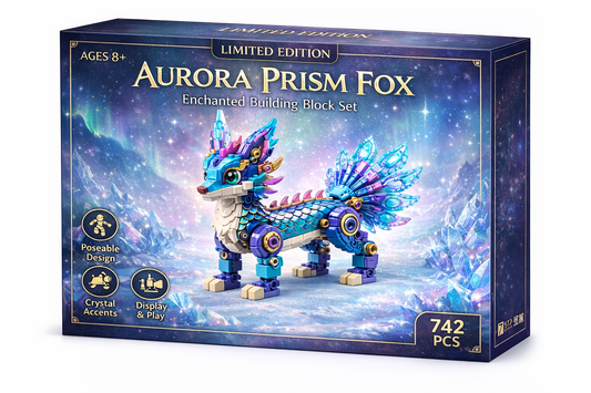 Aurora Prism Fox — Enchanted Building Block Set (Limited Edition, 742 PCS)