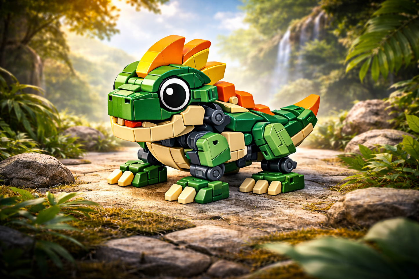 DINO Building Block Set — Cute Spiky Dino (540 PCS, Ages 6+)