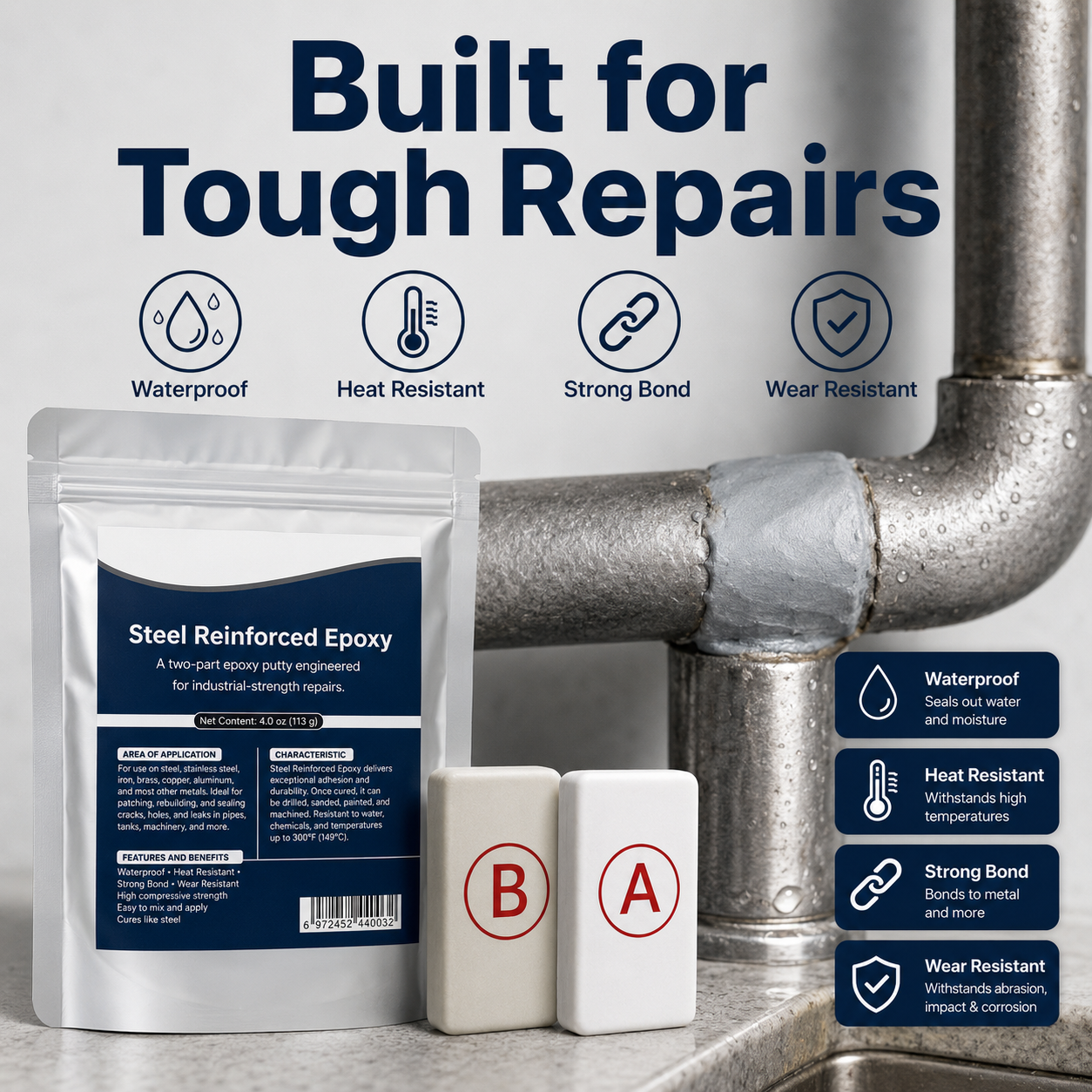 😆Surprise！🔥 One-Time Offer: Get Another IEY® Steel-Reinforced Epoxy Repair Putty for 70% OFF!