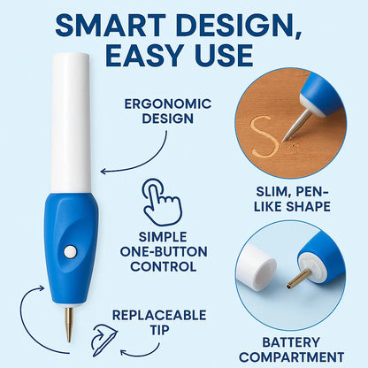 ✨ SVOZK® All-Surface Engraving Pen – Personalize Metal, Wood, Glass & More | FREE Extra Tip