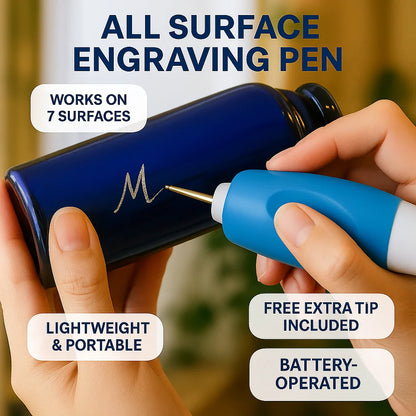✨ SVOZK® All-Surface Engraving Pen – Personalize Metal, Wood, Glass & More | FREE Extra Tip