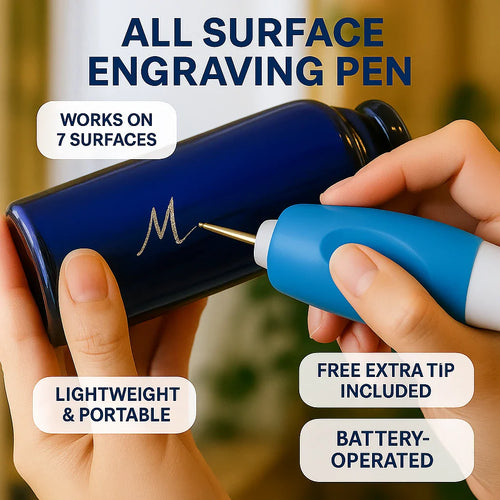 ✨ SVOZK® All-Surface Engraving Pen – Personalize Metal, Wood, Glass & More | FREE Extra Tip