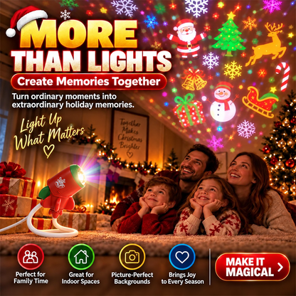 🎅 Toaimer® Christmas Projection Light — USB-Powered Christmas Magic for Every Room & Ceiling 🎄