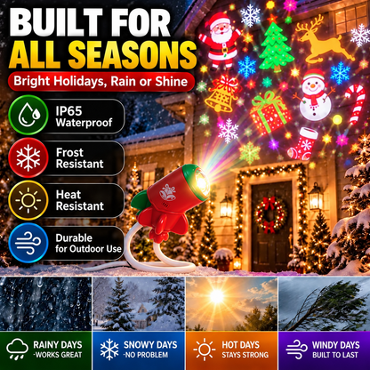 🎅 Toaimer® Christmas Projection Light — USB-Powered Christmas Magic for Every Room & Ceiling 🎄