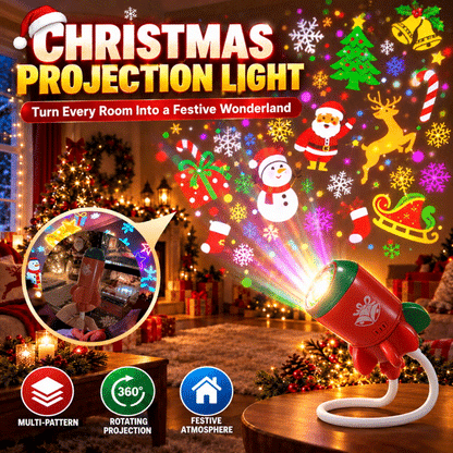 🎅 Toaimer® Christmas Projection Light — USB-Powered Christmas Magic for Every Room & Ceiling 🎄