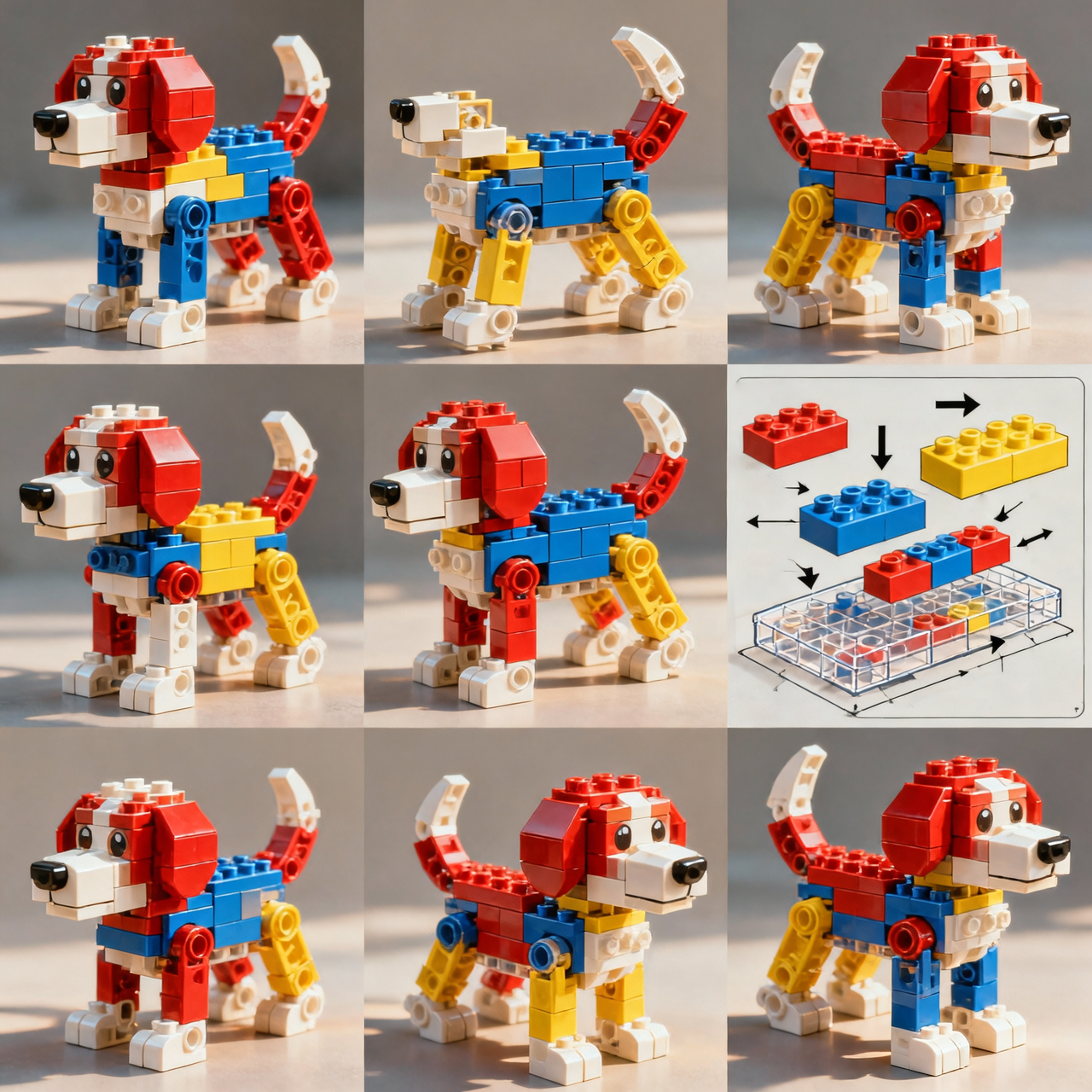 Buildable Puppy — Building Blocks Toy Set (130 PCS)