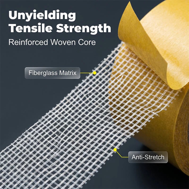 🧷 SVOZK® High-Tack Double-Sided Fabric Mesh Tape – Heavy-Duty & Residue-Free