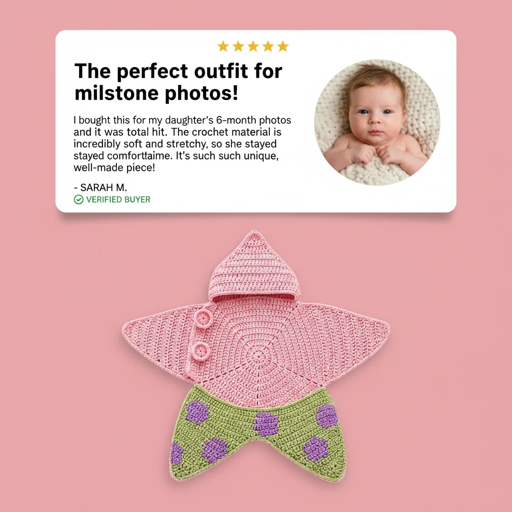 Paiduis® Baby Star Suit – Adorable Newborn Star-Themed Outfit for Cozy Photos & Precious Memories ✨