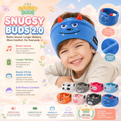 🎧 Sfrcord® Cozy Kids Headband Headphones – Soft, Comfortable & Sleep-Friendly