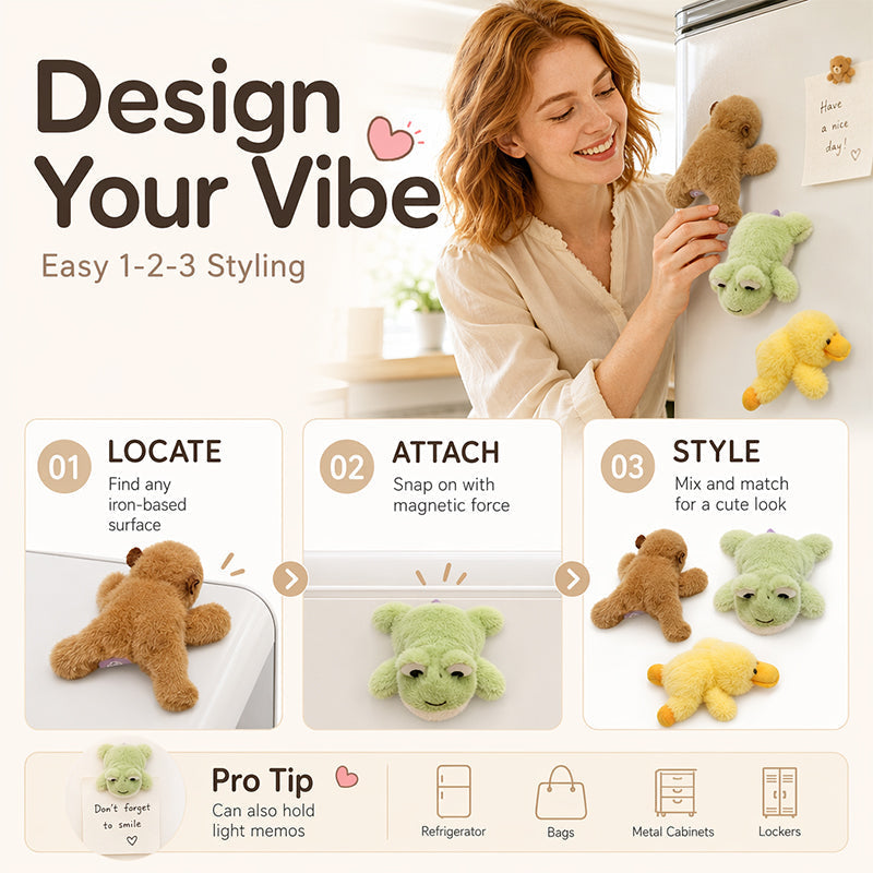 Toaimer® Lovely Plushie Fridge Magnet Doll – Collect More Cute Characters & Share Sweet Gifts With Loved Ones 🧸✨